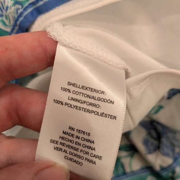 Calypso St Barth Floral Button Up Mini Dress Size 12 - Picture 7 of 8